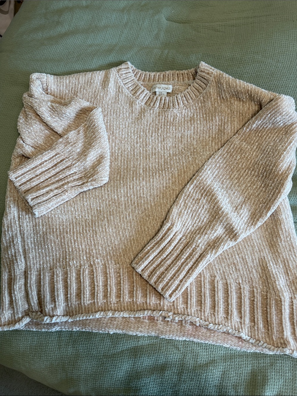 Cynthia Rowley Oatmeal Chenille Crewneck Sweater
